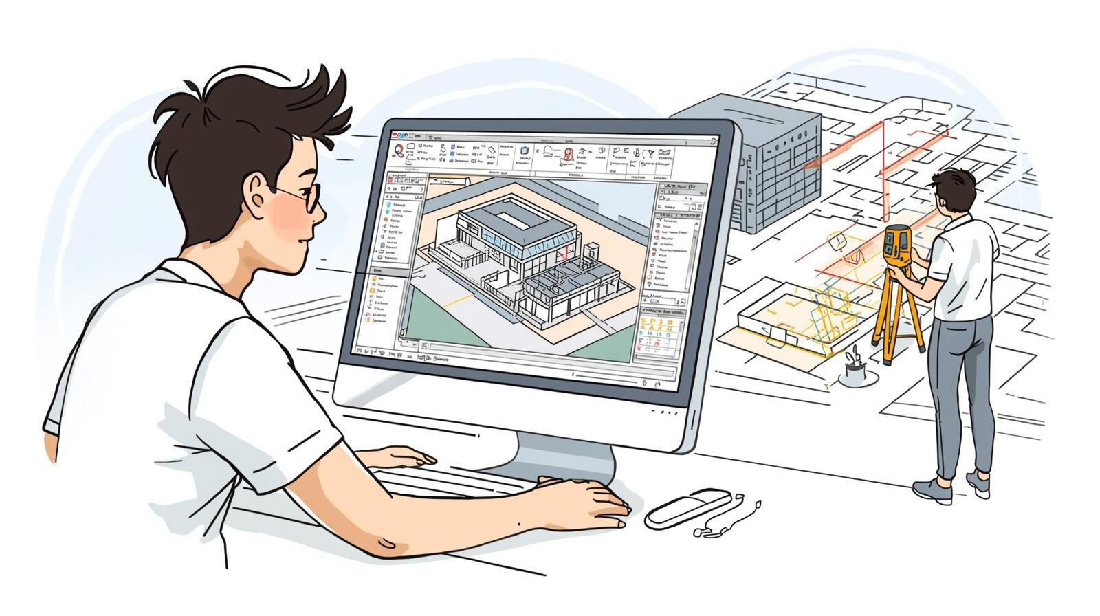 BIM to laser layout