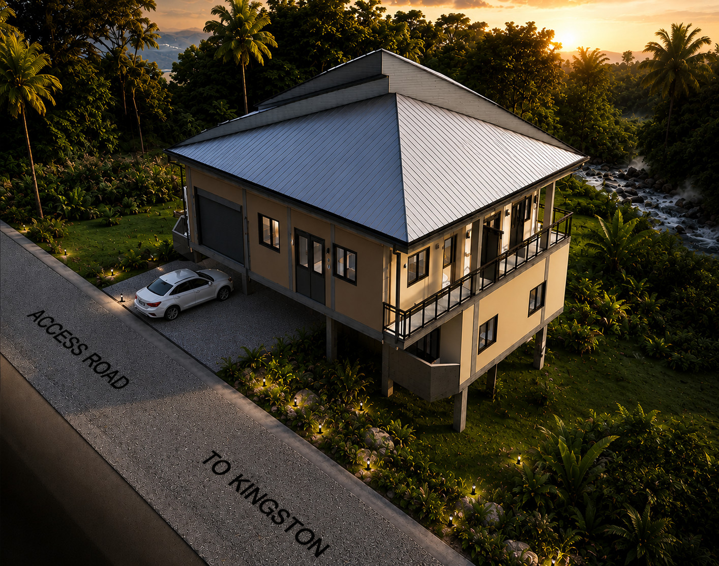 Kingston Residence on Slope Terrain